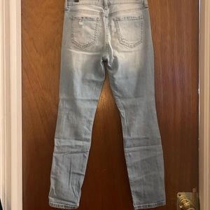 Low rise, skinny size 5, light wash